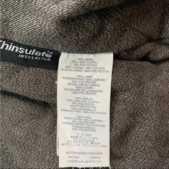 J.Crew 100% Wool Peacoat – Olive Green (L) | Classic Warm Heavyweight Coat - Picture 10 of 11